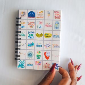 White Affirmations Mini Notebook (A6)
