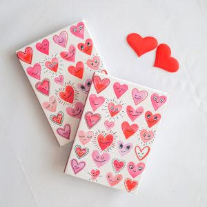 Heart Emojis Mini Notebook (A6)