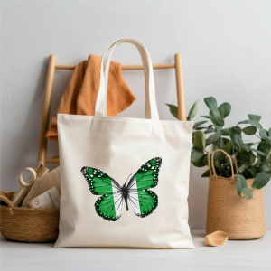 Green Butterfly Tote