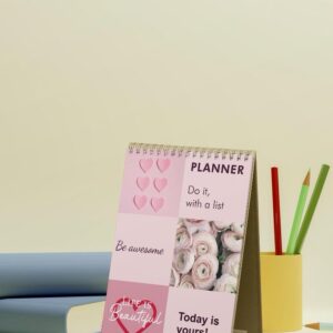 Kids’ To-Do List with Desk Display - Pink Cover